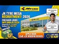 JK TYRE Company Requirements for Diploma & Btech Fresher Candidates @CampusPlacement-rc7wi