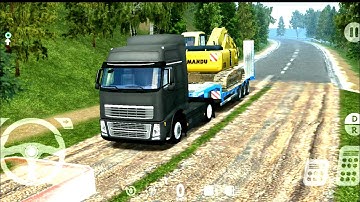 Heavy Excavator Machine Transport By Truck_#11 | Heavy Machines & Mining Simulator |Android Gameplay