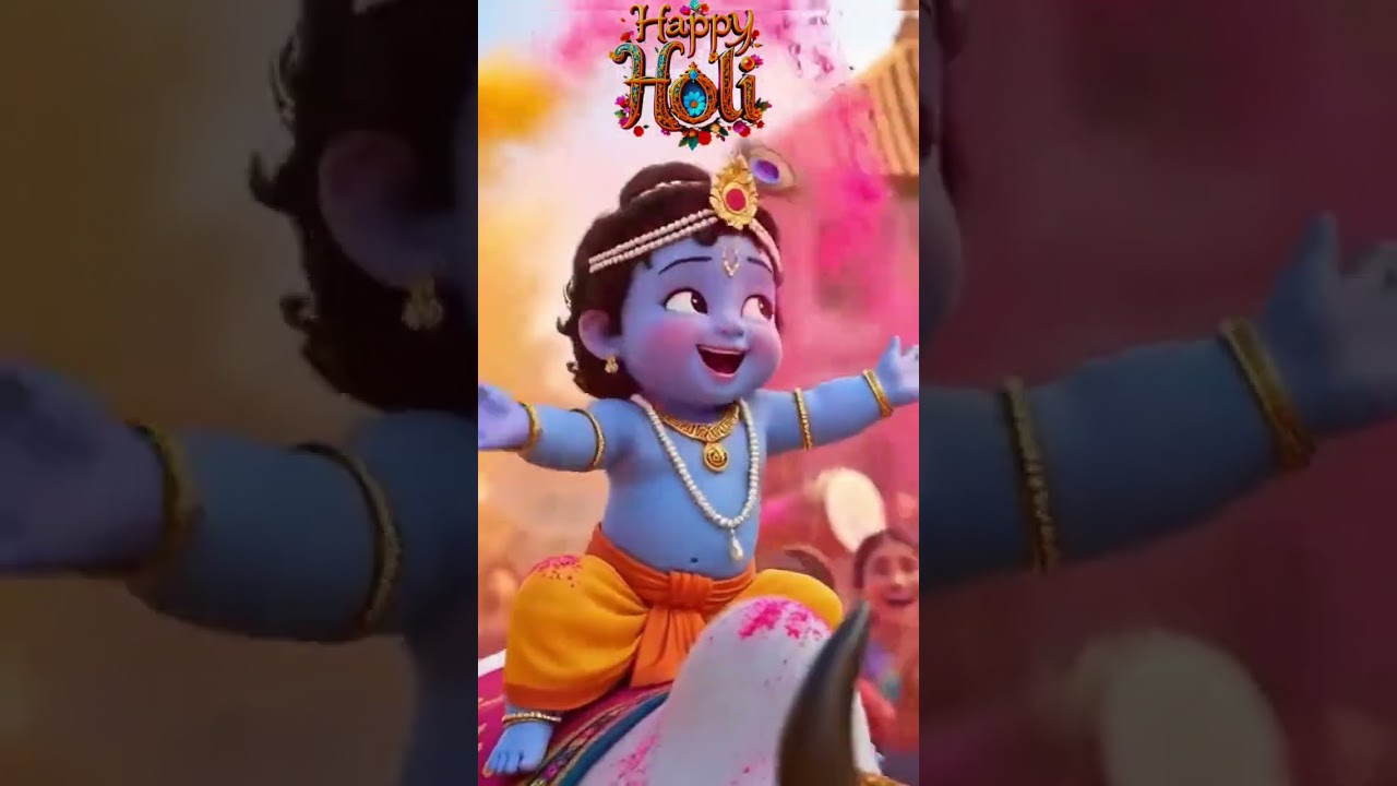 Rang Leke Khelte Radha Krishna 💖 | Beautiful Holi Bhakti Song 2026 