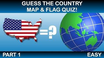 Flag & Shape Quiz | Easy | Guess the Country | Part 1/3 | Multiple Choice | #Flagquiz, #Mapquiz