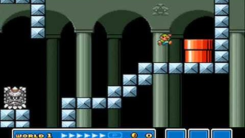 SMB3 for Super Mario All-Stars Custom Level #247 - World 5 Fortress #1