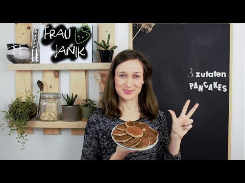 Vorsätze für das neue Jahr? Gesunde Pancakes aus nur 4 Zutaten, die jeder zu Hause hat 🥞. 