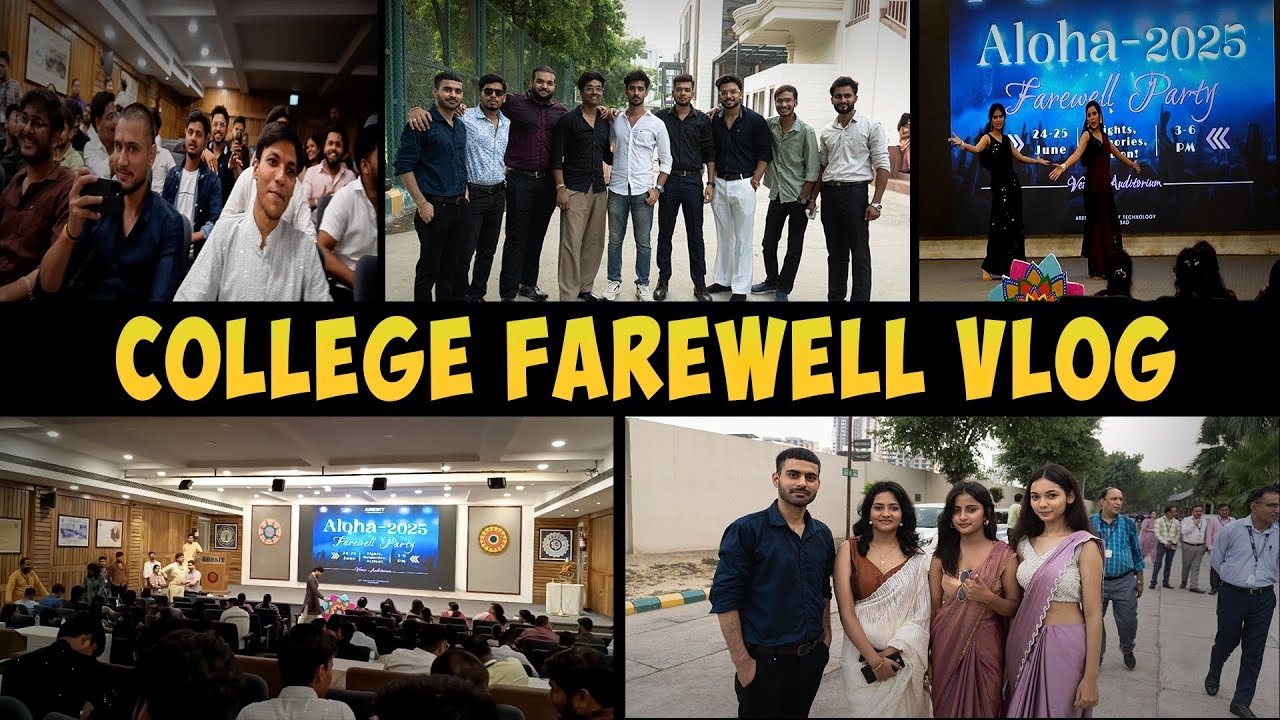 College Farewell Vlog 2025 | Last Day of College Life | Engineering ...