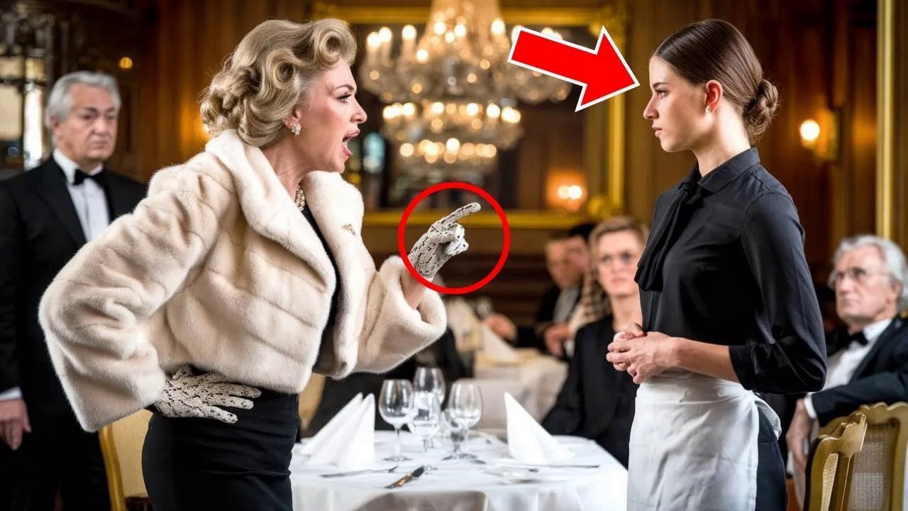 Reiche Frau beleidigt Kellnerin, erstarrt, als sie sieht, wem das Restaurant gehört