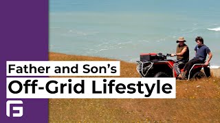 Father & Son Living Off Grid Near Raglan Beach in a Converted Shearing Shed | GridFree