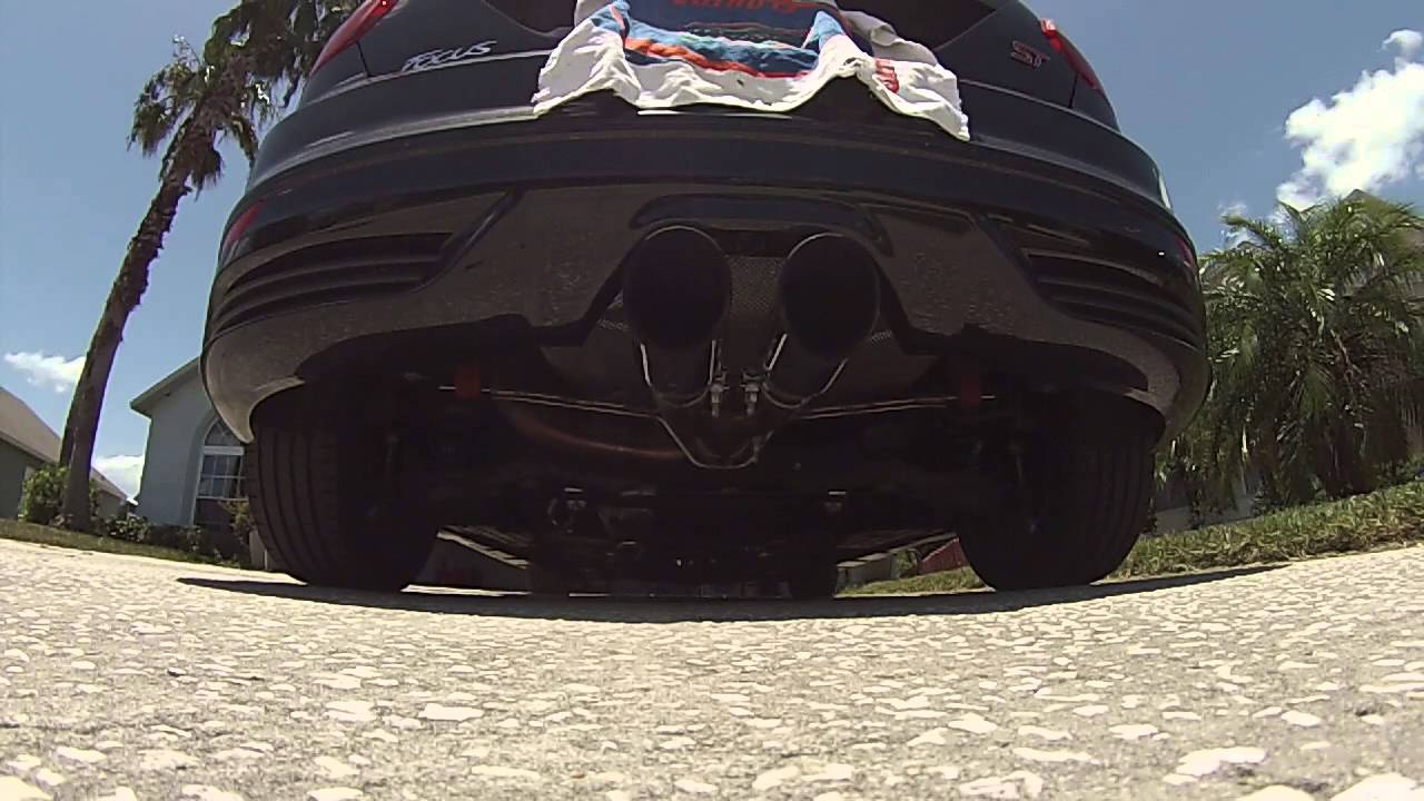 2013 Ford Focus St Start Up Roush Exhaust and Catless Downpipe YouTube