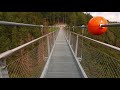 Die hngeseilbrcke blackforestline ber dem hanglochwasserfall bei todtnau im hochschwarzwald