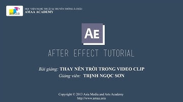 Thay nền trời video - Amaa Academy - After Effects