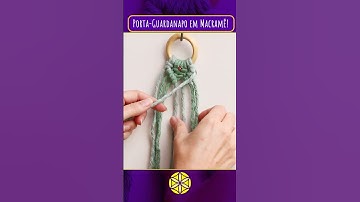 DIY Porta-Guardanapo em Macramê! #macrame #tutorialmacrame #macramefacil #macramepassoapasso