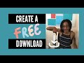 How to create a freebie or lead magnet in Canva