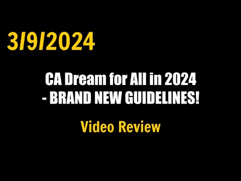 CA Dream for All in 2024 – BRAND NEW GUIDELINES! – Video Review @CatonDelRosario