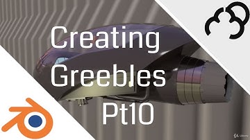 Creating Greebles - Create a Scifi Spaceship in Blender - Tutorial Pt 10