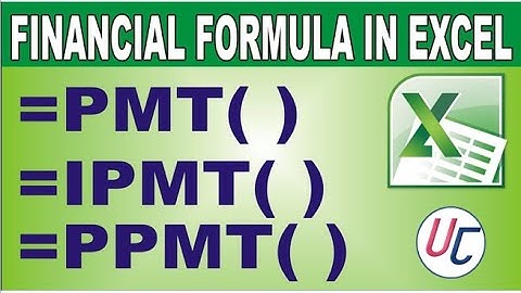 Excel Finance Functions: PMT() • PV() • RATE() • NPER() in Urdu/Hindi