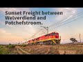 Sunset Freight between Welverdiend and Potchefstroom.