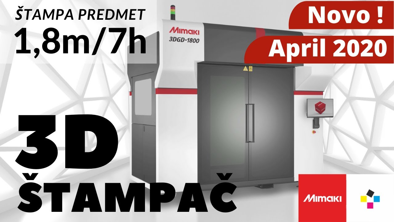 3D štampač - Mimaki 3DGD-1800 🆕