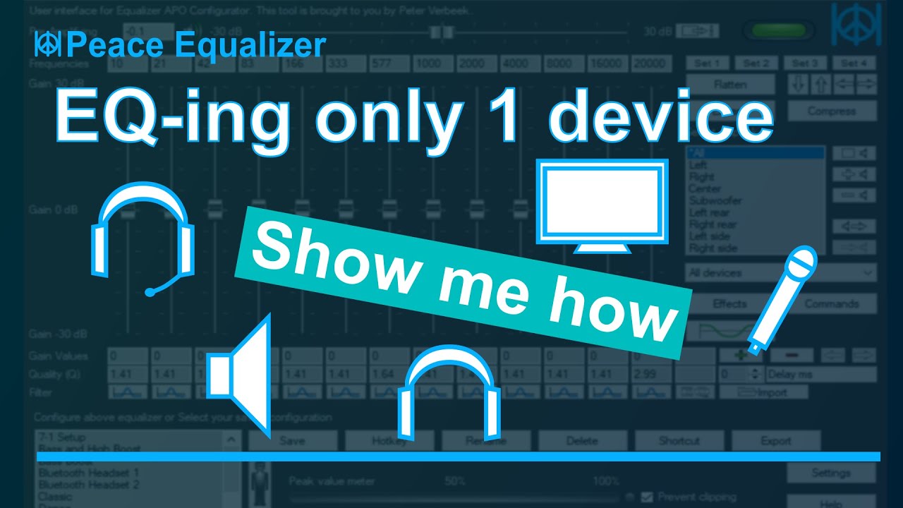 Peace equalizer interface