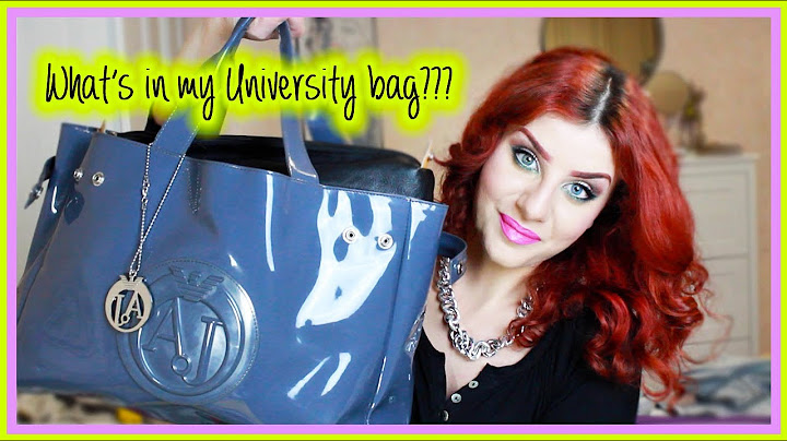 Cosa c'è nella mia borsa da Università? What's in my University bag? :) | None Fashion and Beauty