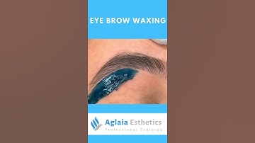 EYEBROW SHAPING | HARD WAX APPLICATION #SHORTS