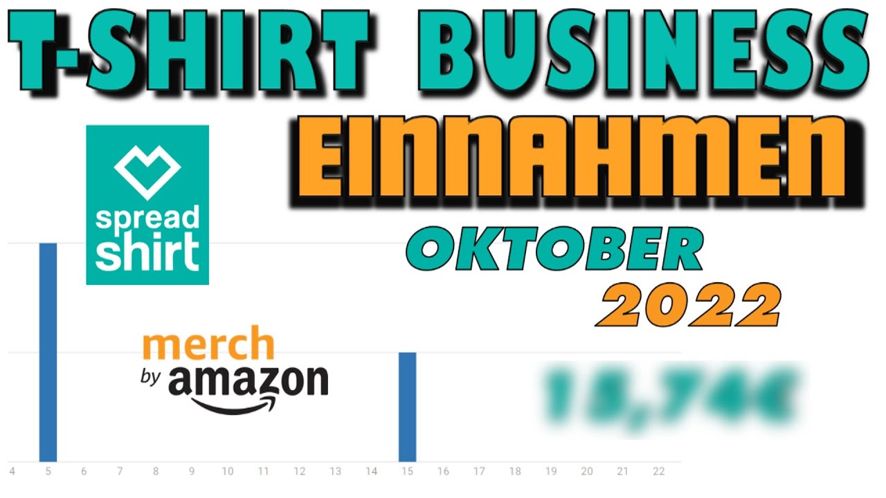 TSHIRT BUSINESS Einnahmen Oktober 2022 Meine Einnahmen bei
