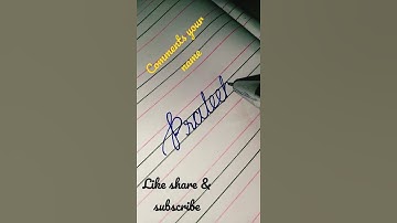 Prateek name in beautiful cursive writing, make a perfect writing, By-Pinky Sharma...