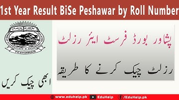 1st Year Result Bise Peshawar by Roll Number | 1st year result 2023