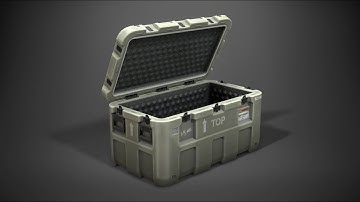 MG - Military Case - PBR Low-poly 3D game VR model