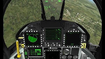 DCS F-18E EADI roll-pitch animation test