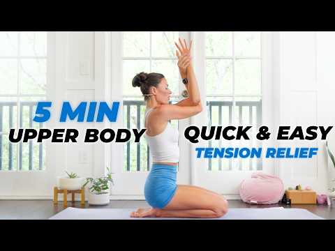 5 Min Upper Body Stretch | Yoga Cool Down After Workout | Quick & Easy | No Equipment