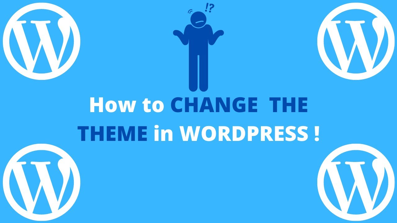 Change WORDPRESS THEME - A quick how to! - YouTube