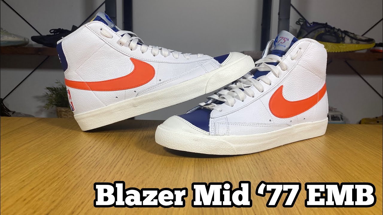 Nike Blazer Mid '77 EMB Review& On foot - YouTube