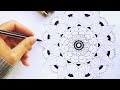 ارسم معي #2 : ماندالا خطوة بخطوة للمبتدئين - how to draw mandala