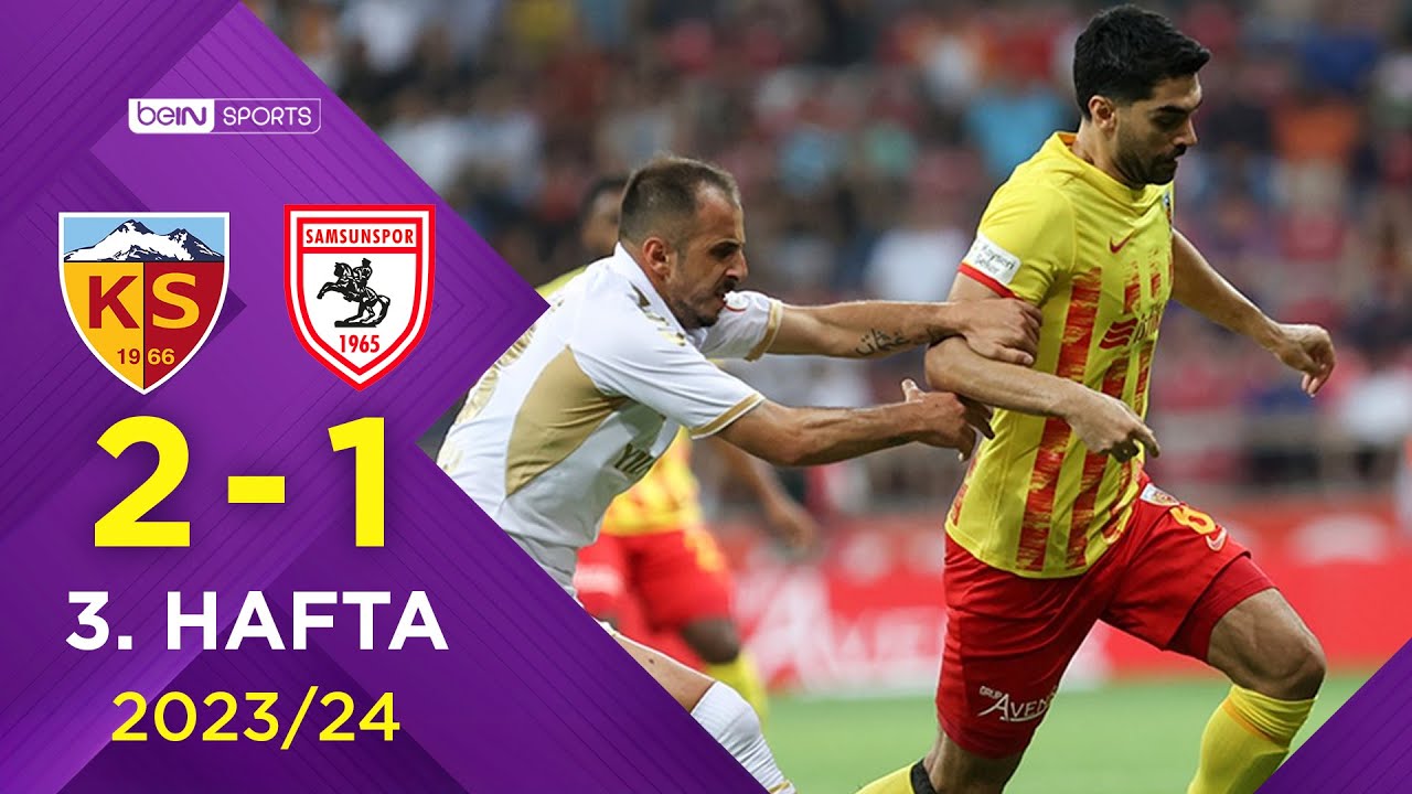 2023-2024 Süper Lig KAYSERİSPOR - SAMSUNSPOR 2-1 Maç Özeti