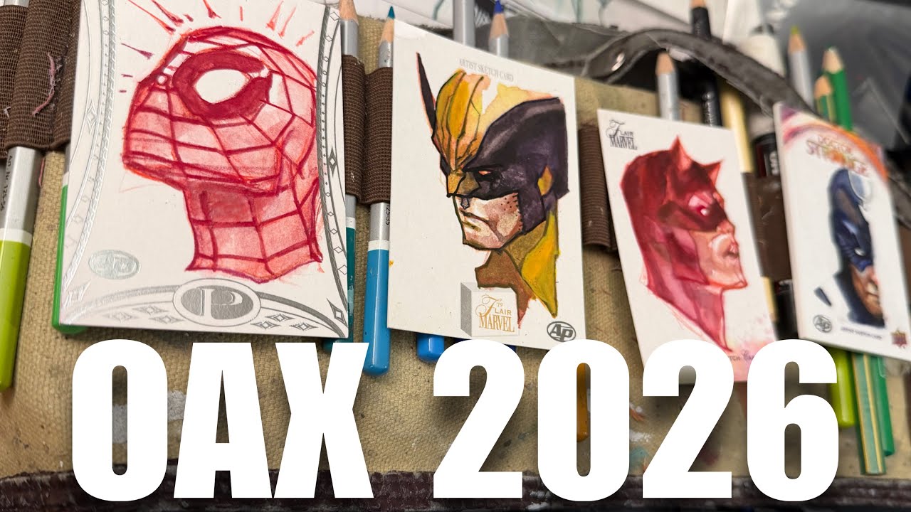 2026 Original Art Expo (OAX) Sketch Card Highlights 🔥 Marvel Card art + More