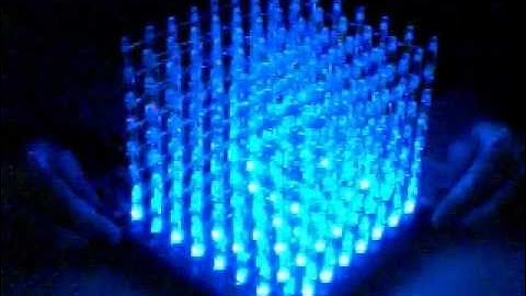 8x8x8 RGD LED Cube - Animation 3