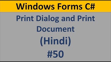 C# Windows Form Tutorial For Beginners 50 - PrintDialog, PrintDocument How to use | Example