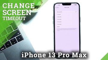 iPhone 13 Pro Max – Change Screen Timeout