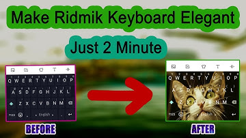Make Ridmik Keyboard Glossy With Photo | Ridmik Keyboard