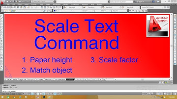 Scale Text Command in AutoCad II Hindi/Urdu Tutorial