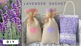 Lavender Sachet DIY / No Sew / Easy to make / Саше из лаванды