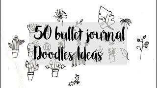 50 bullet journal doodles ideas (easy tutorial)
