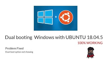 How to install Ubuntu 18.04.5 in Windows 10 | dual boot not showing problem fixed- UBUNTU 18.04.5