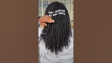 MINI TWIST MAINTENANCE: KEY TO LENGTH RETENTION SUCCESS #minitwists #type4natural #shorts #twists