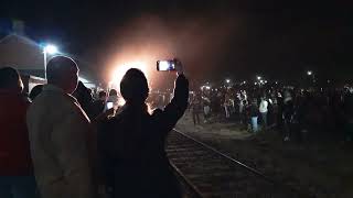Parada simbólica por su aniversario en "Estación Garza" (Provincia de Santiago del Estero).