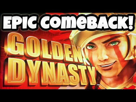 EPIC Comeback! Huge Win, Triple Up in Konami's Golden Dynasty slot for Throwback Thursday!