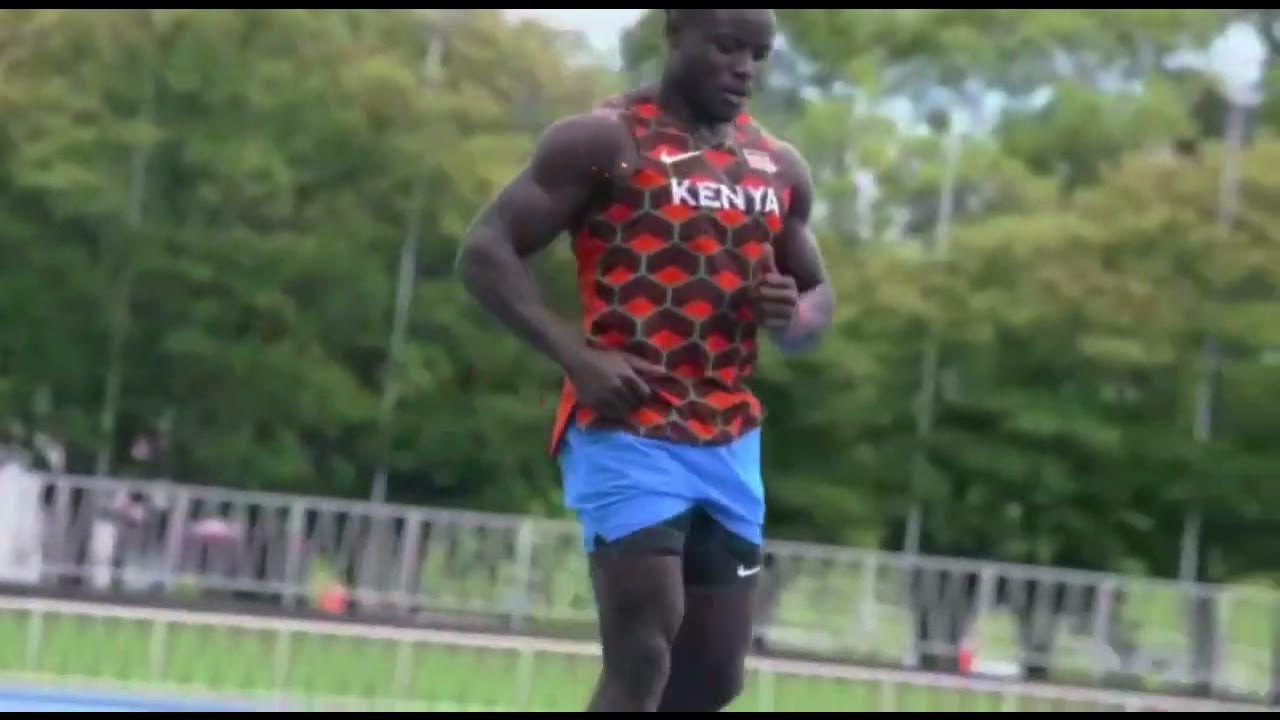 ferdinand omanyala training ahead of African championships athletics 