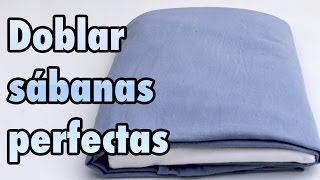 Cómo doblar sábanas bajeras o ajustables con elástico
