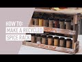 How to Make a Spice Rack From Recycled drinks crate
