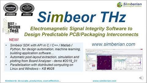 Interconnect model building with Simbeor SDK for design automation...