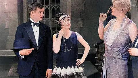 Should Men Walk Home? (1927) Mabel Normand COLORIZED and UPSCALED with AI