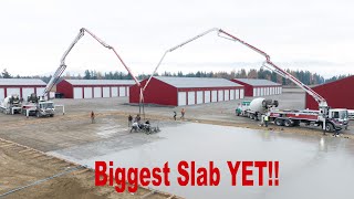 Biggest concrete pour yet - Did not go as planned!!  Koverage Supply's NEW INDOOR LUMBER WAREHOUSE